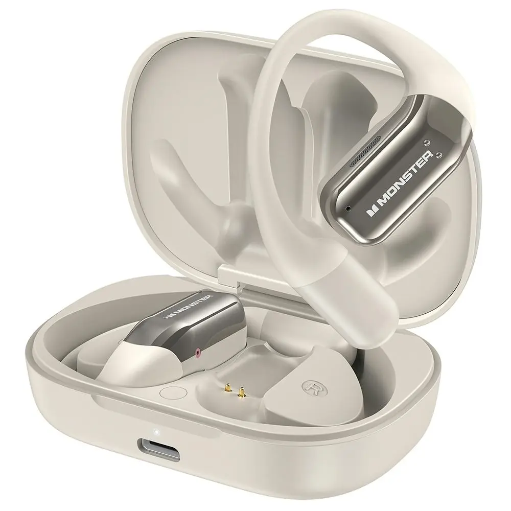 Monster Free100 Lite Wireless Open Ear Earphones With Charghing Case White - Best Gifts Under $100