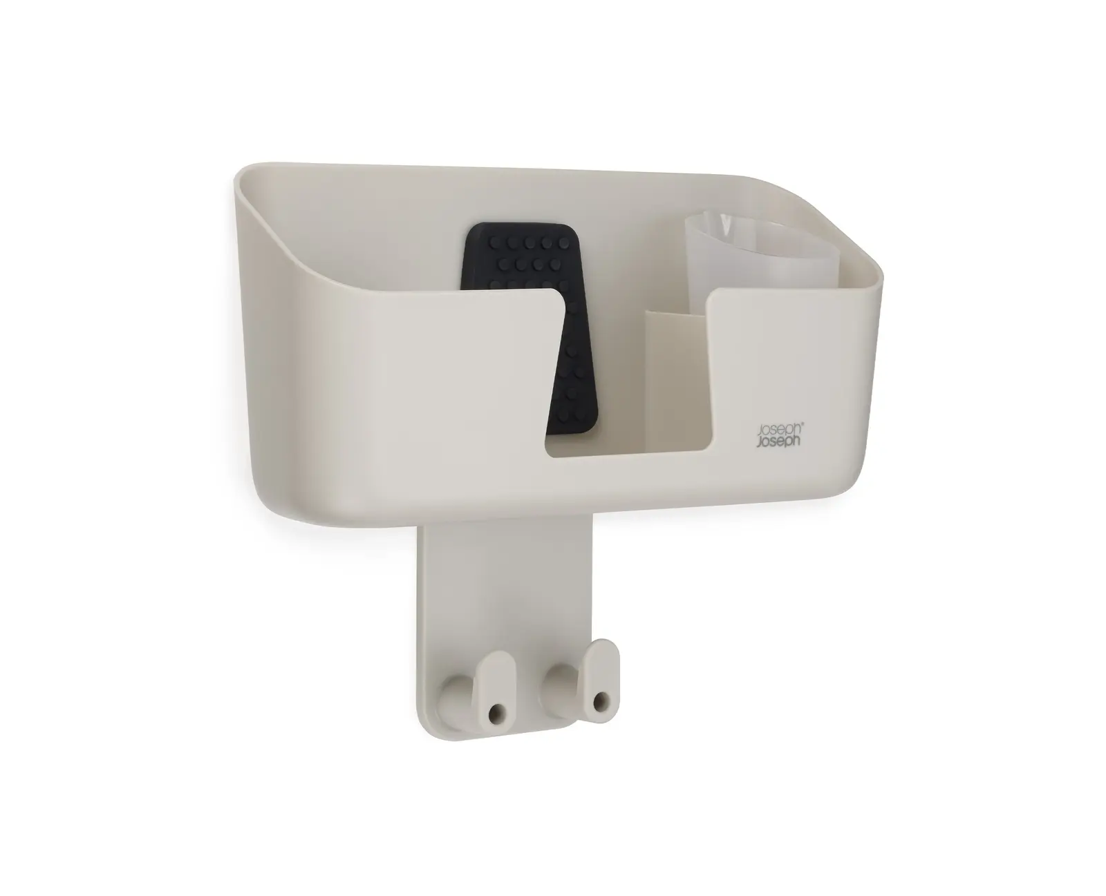 JOSEPH JOSEPH IRONHUB WALL-MOUNTED ECRU IRON STORAGE CADDY