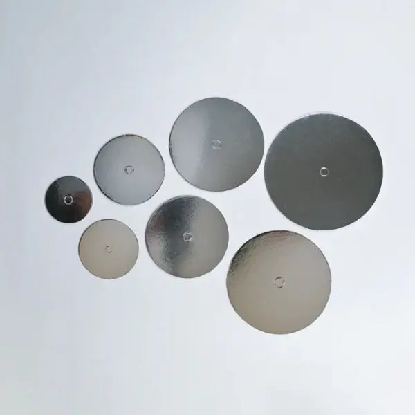 BULK 50pk 8in Round Perforated (pre-cut) Compressed 2.5mm Cake Board - Silver