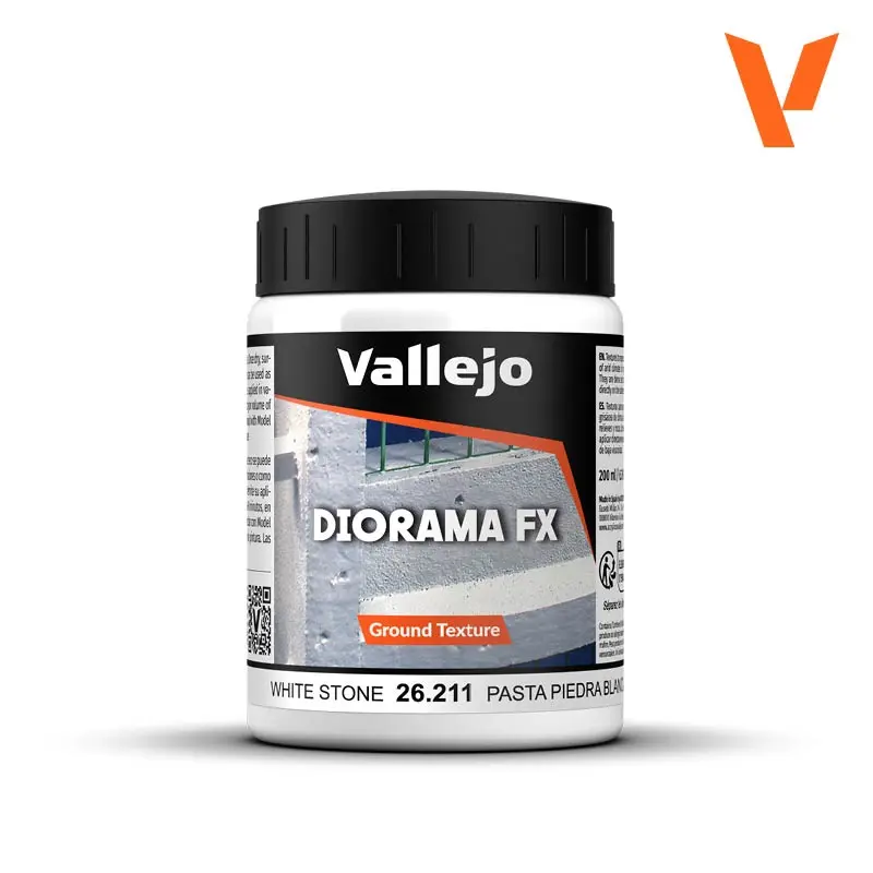Diorama Effects Ground Texture White Stone Paste 200ml - Hobbies