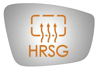 Burco Mirror 5437HRSG Passenger Side Heated Mirror Glass with Mount for Volkswagen Beetle