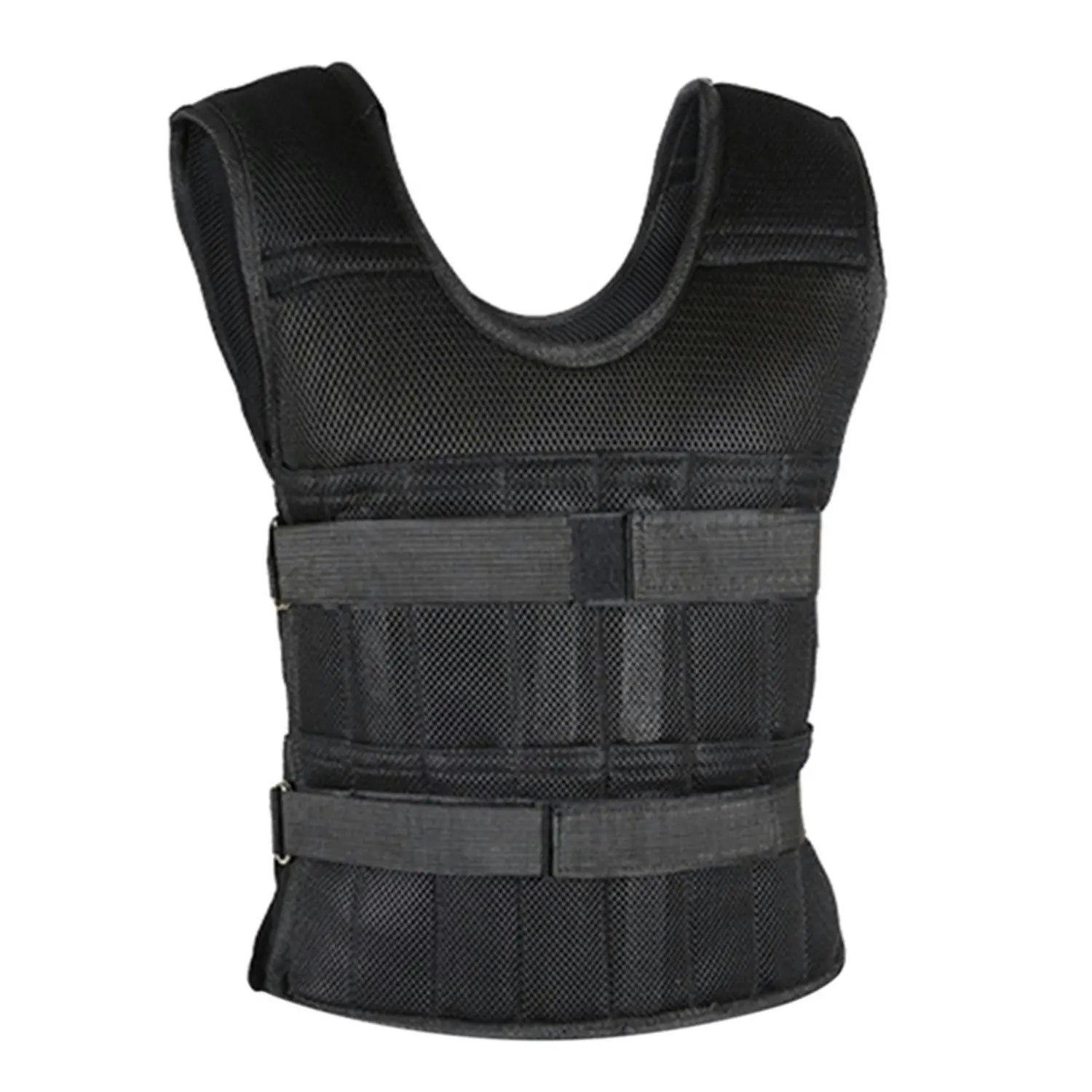 TODO 15kg Capacity Weight Vest Weighted Resistance Training VEST ONLY Load Bearing Running Gym - Beauty
