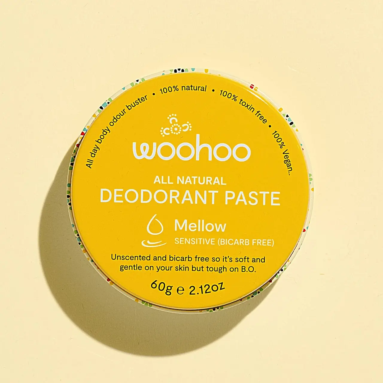 Woohoo All Natural Deodorant Paste Mellow 60g - Health