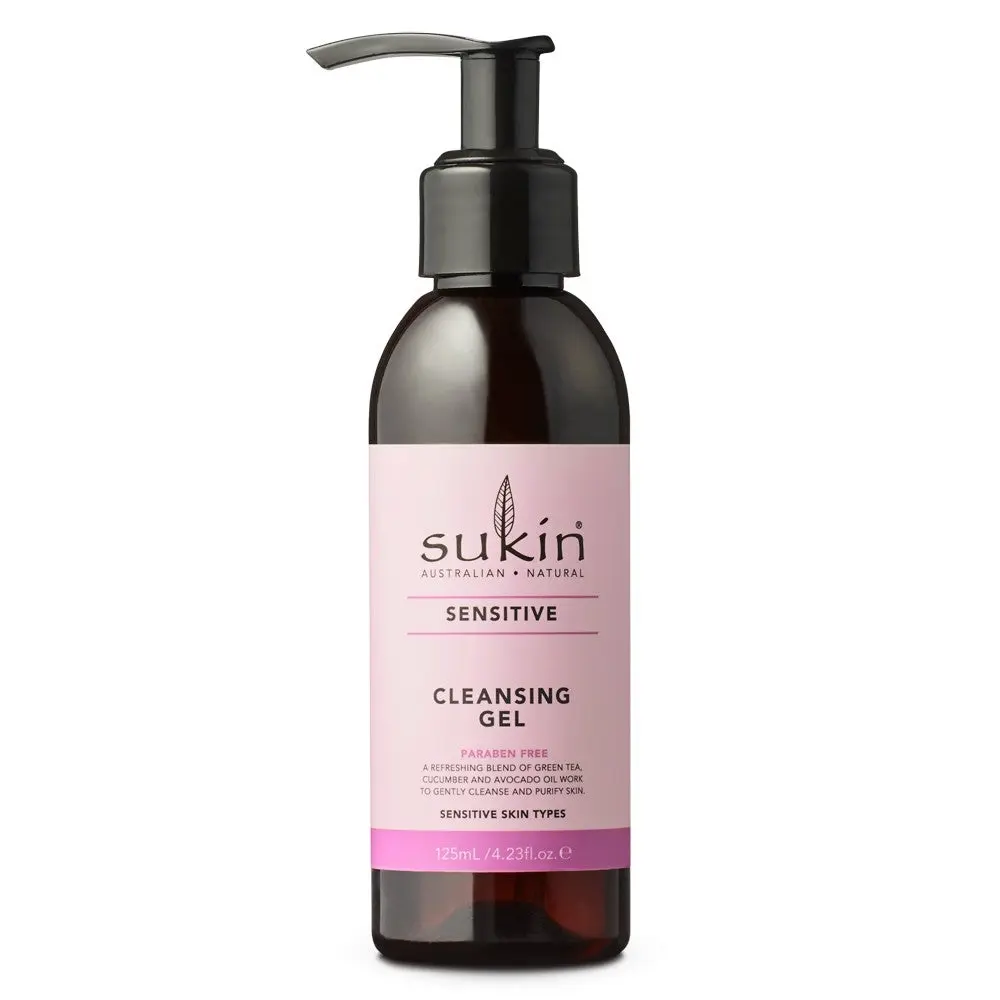 SUKIN Sensitive Cleansing Gel 125 mL - Beauty