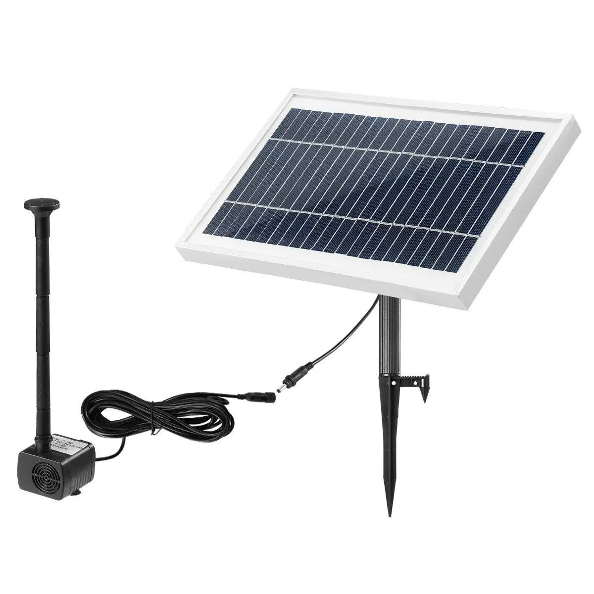 Ausway 10W Solar Powered Fountain Water Pump for Outdoor Garden Pond Pool - Home & Garden