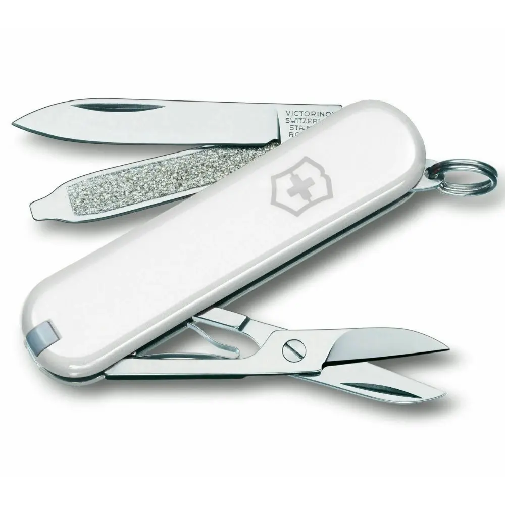 Victorinox Swiss Army Knife Classic SD Fall Snow White | 7 Functions - Sports & Outdoor