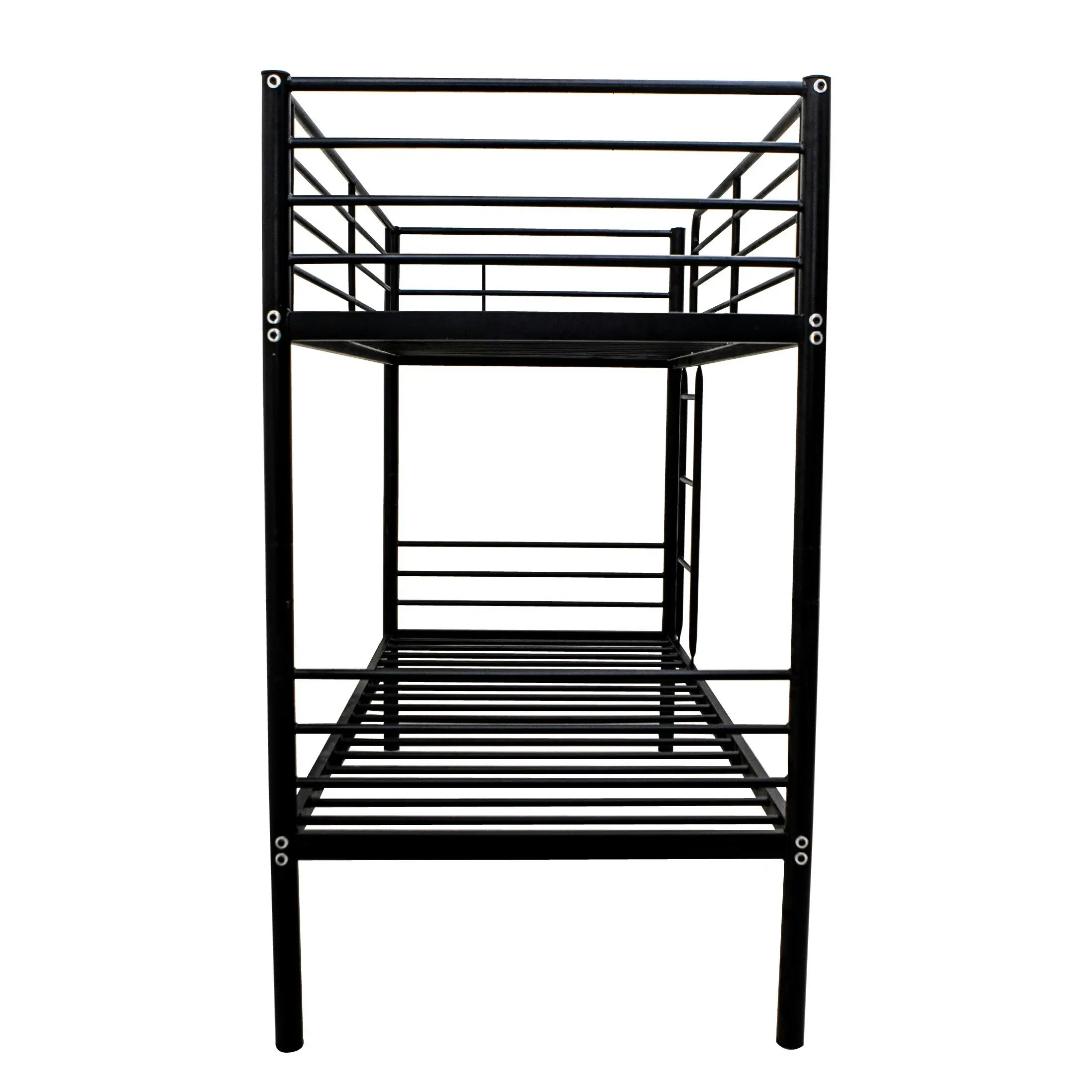 City King Single/King Single Bunk Bed (Black) - Furniture