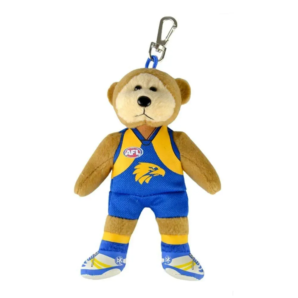 Korimco 14cm AFL Keyclip West Coast Hanging Soft Plush Toy Kids/Children 3y+ - Sports & Outdoor
