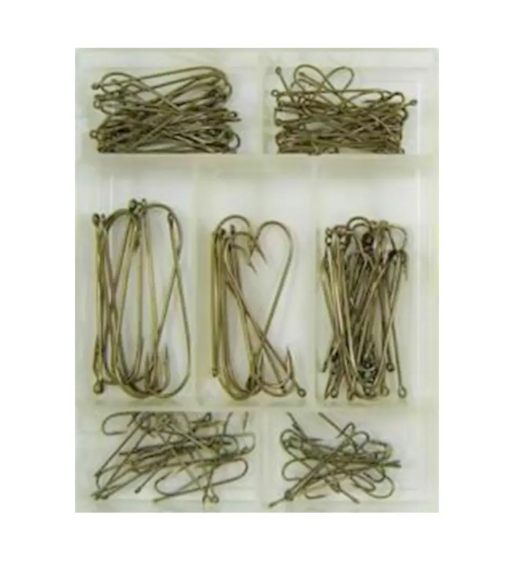 Surecatch 140 Piece Assorted Carlisle Fishing Hook Pack in Tackle Box - Sports & Outdoor