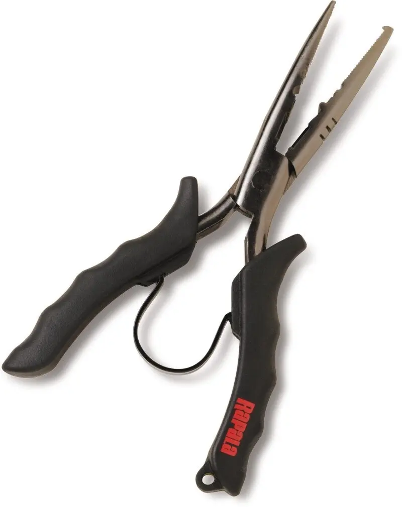 22cm Rapala Stainless Steel Fishing Pliers with Side Cutter and Crimper Function - Sports & Outdoor