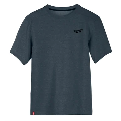 Milwaukee Electric Tools 603BL-3X Milwaukee Tool Hybrid Work Tee- Ss Blue 3x