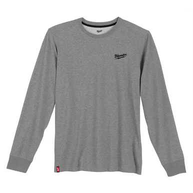 Milwaukee Electric Tools 604G-L Milwaukee Tool Hybrid Work Tee- Ls Gray L