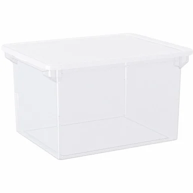 Storex Plastic File Tote Storage Box (61539u04c)