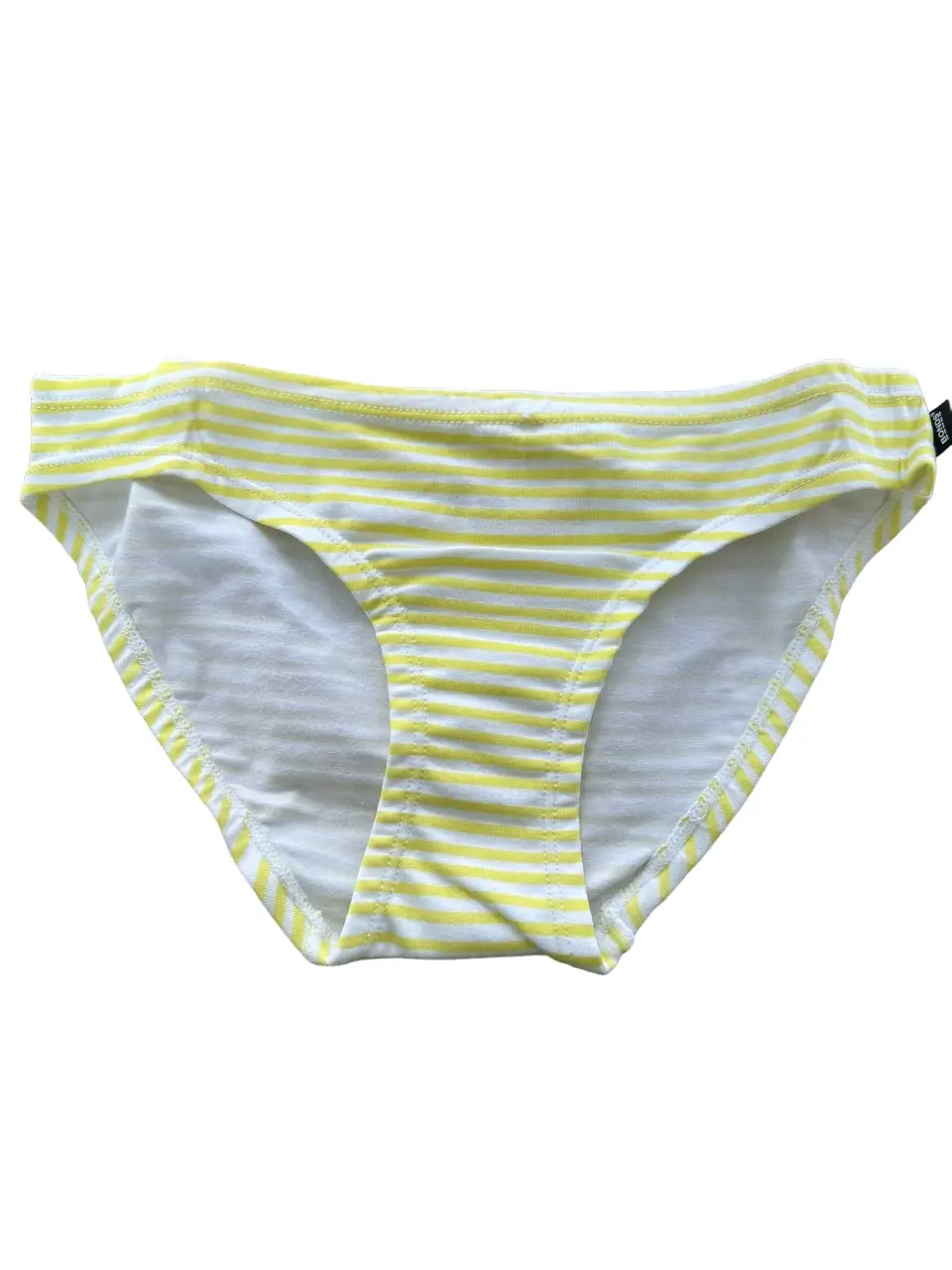 Bonds Girls Underwear Briefs Yellow And White Striped Everyday Kids Undies - Fashion
