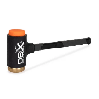 Titan 63630 Dbx 28 Oz. Dead Blow Hammer With Replaceable Polyurethane And Brass Striking Caps