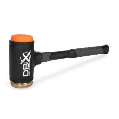 Titan 63647 Dbx 45 Oz. Dead Blow Hammer With Replaceable Polyurethane And Brass Striking Faces