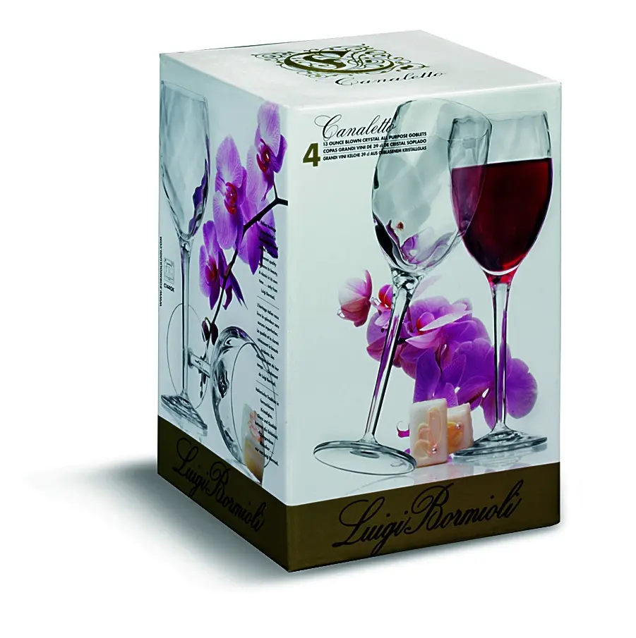 LUIGI BORMIOLI CANALETTO GRAND VINI RED WINE GLASSES 380ml SET 4 - Home & Garden