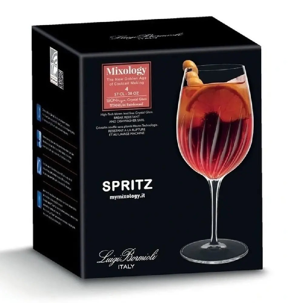 LUIGI BORMIOLI MIXOLOGY SPRITZ GLASSES SET 4 - Home & Garden