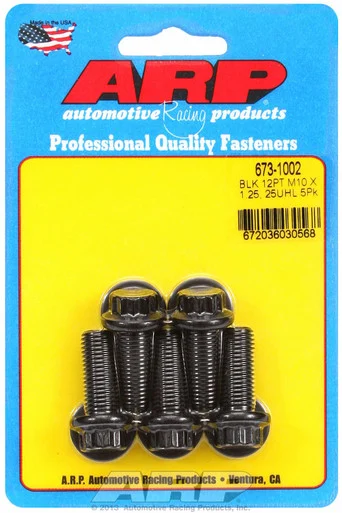 ARP Bolts 6731002 M10 X 1.25 X 25 12pt Blk