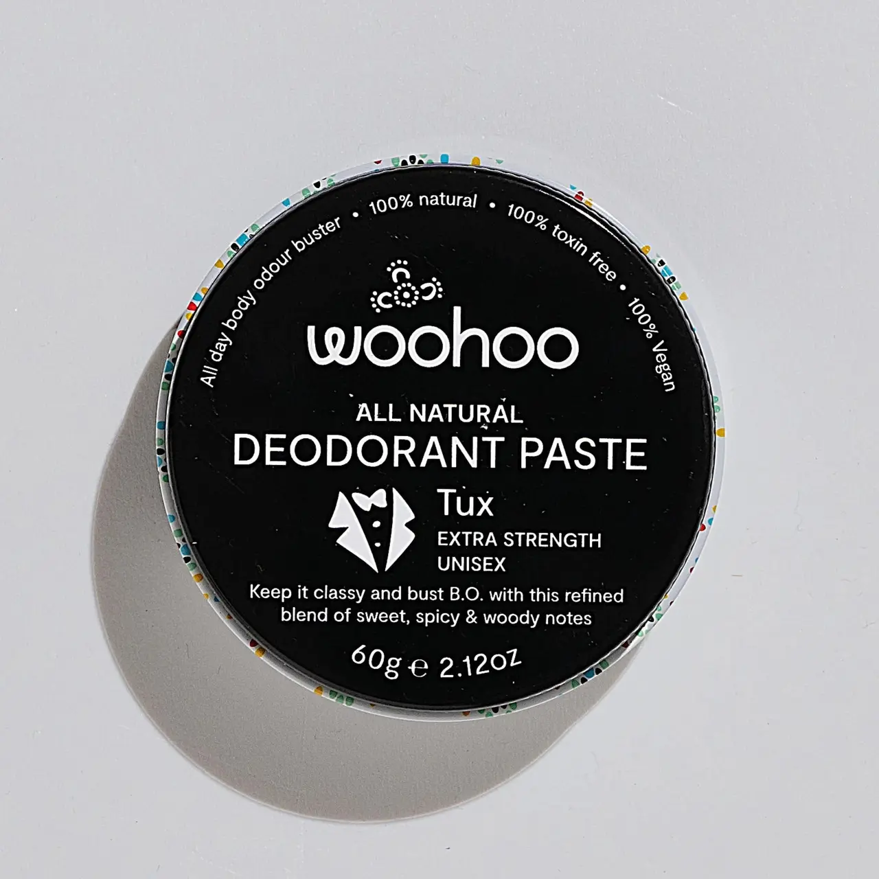 Woohoo All Natural Deodorant Paste Tux 60g - Health