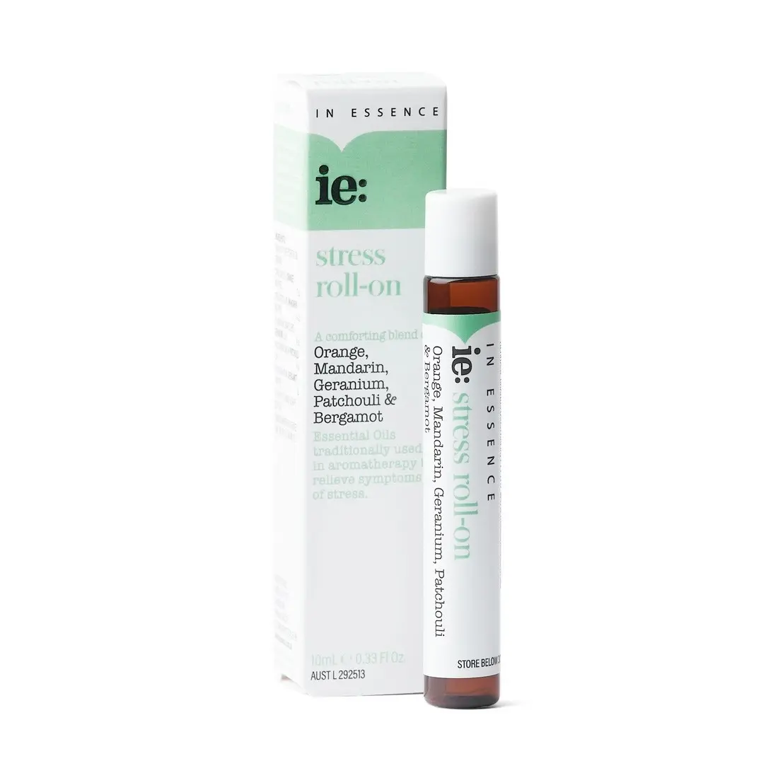 In Essence ie: Stress Essential Oil Roll On 10mL - Beauty