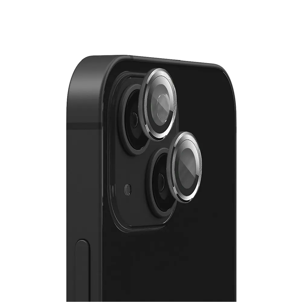 EFM Glass Mobile Camera Ring Lens Protector Armour For Apple iPhone 16 Carbon - Electronics