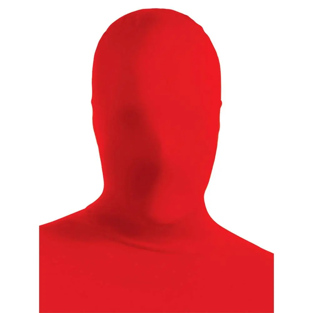 2nd Skin Full Face Mask Sports Fan Halloween Party Adult Unisex Costume Red - Fashion