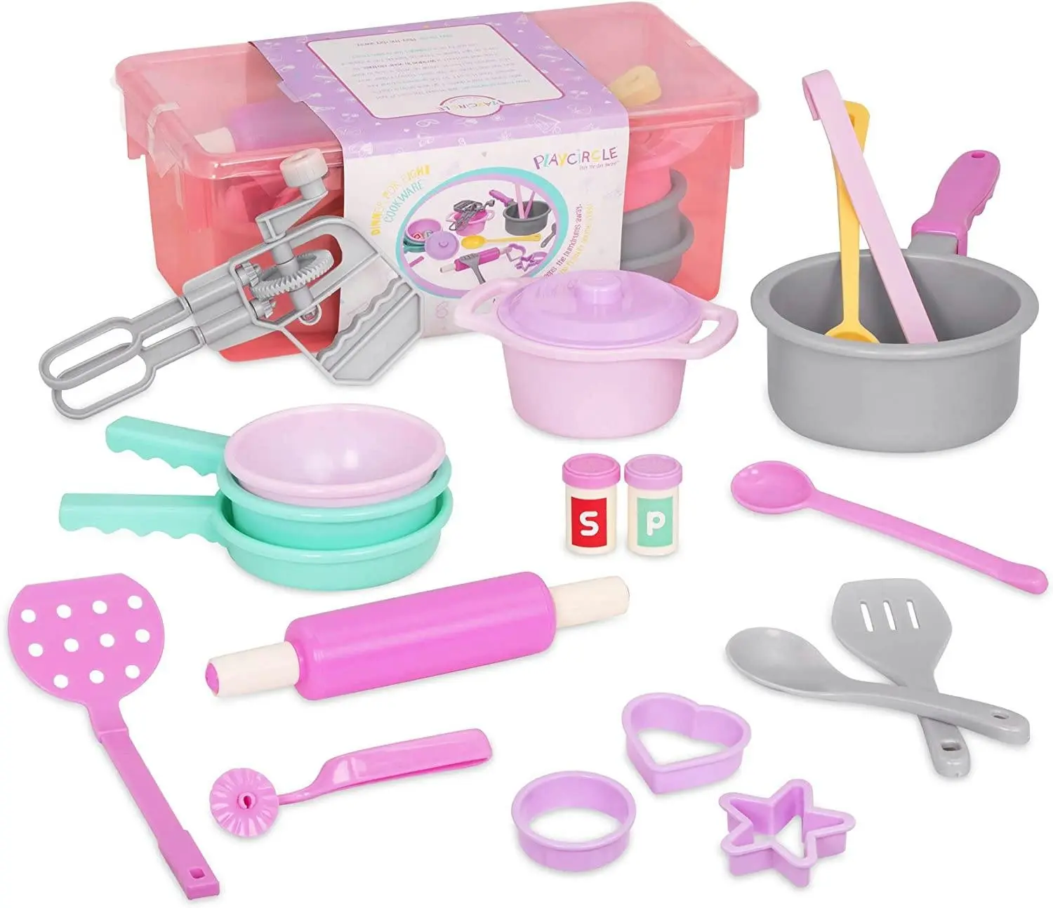Home Coorkware Set, Toy Kitchen Set, 20 pieces - Toys & Games