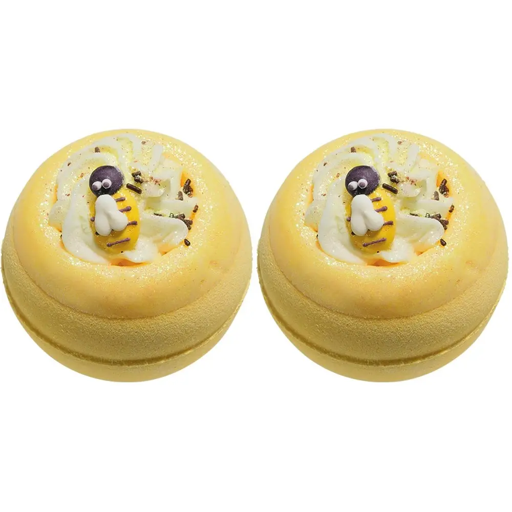 2PK Bomb Cosmetic Honey Bee Mine Bath Bomb Blaster Fragrance Bathing Tub Fizzy - Beauty