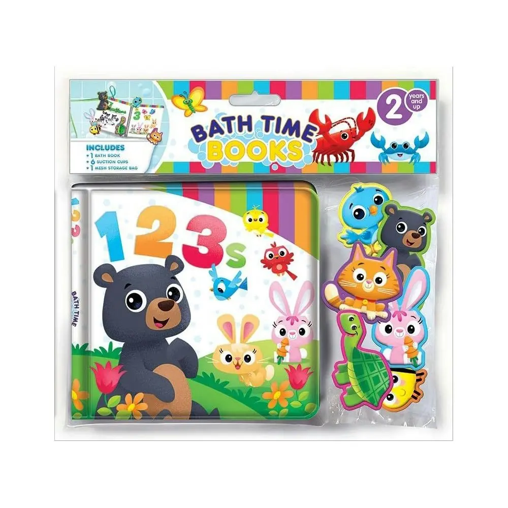 Counting 123 Kids/Children Waterproof Bathtime Book w/ Figures/Bag Eva 3y+ - Entertainment