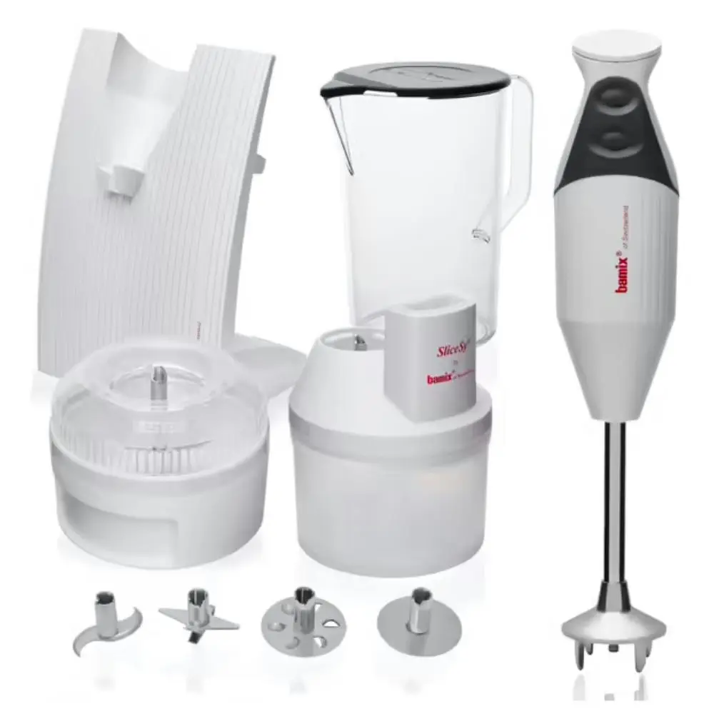Bamix SwissLine Superbox Immersion Stick Blender 200W | Light Grey - Home & Garden