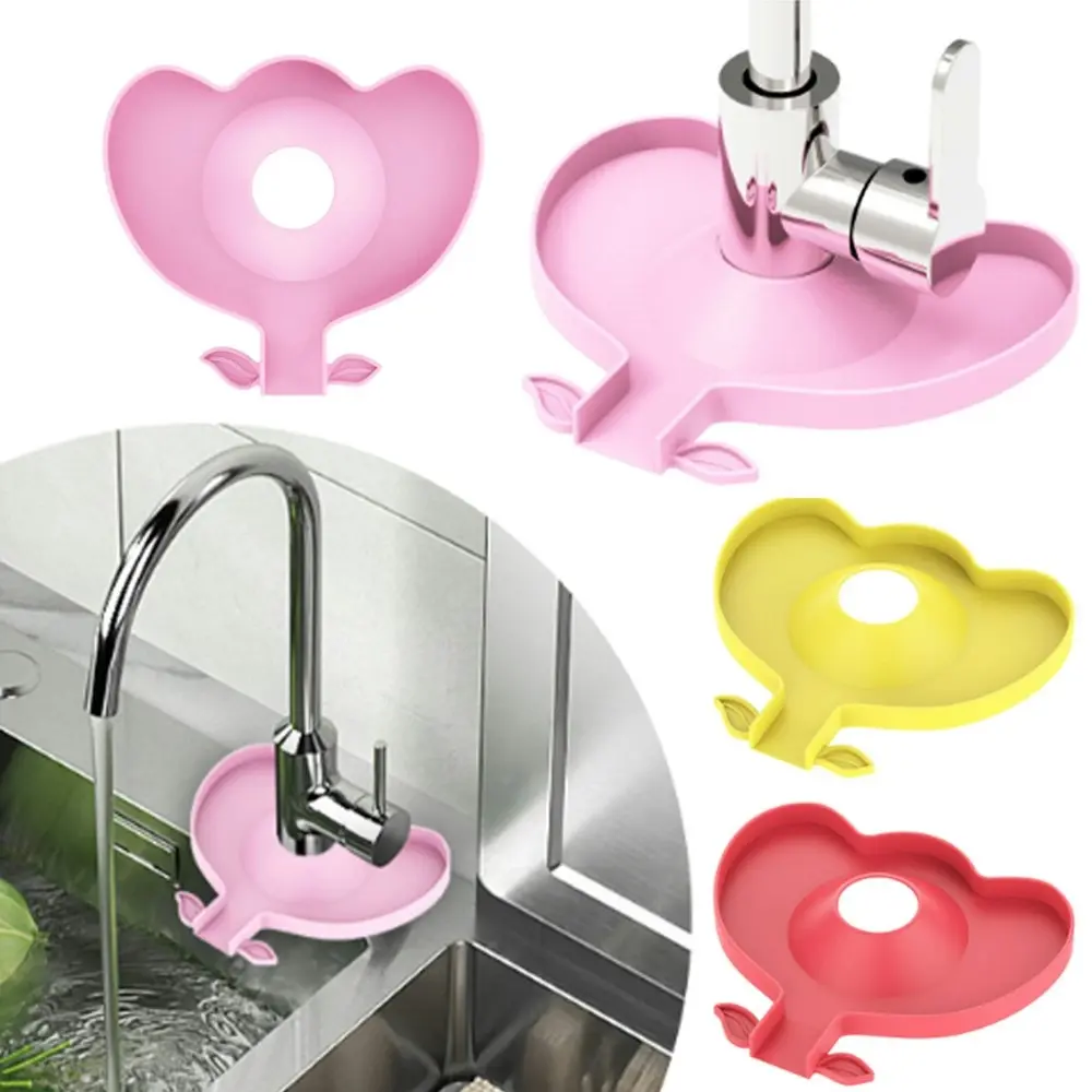 3 Pes Silicone Faucet Mat Sink Splash Pad Drainage Pad - Home & Garden
