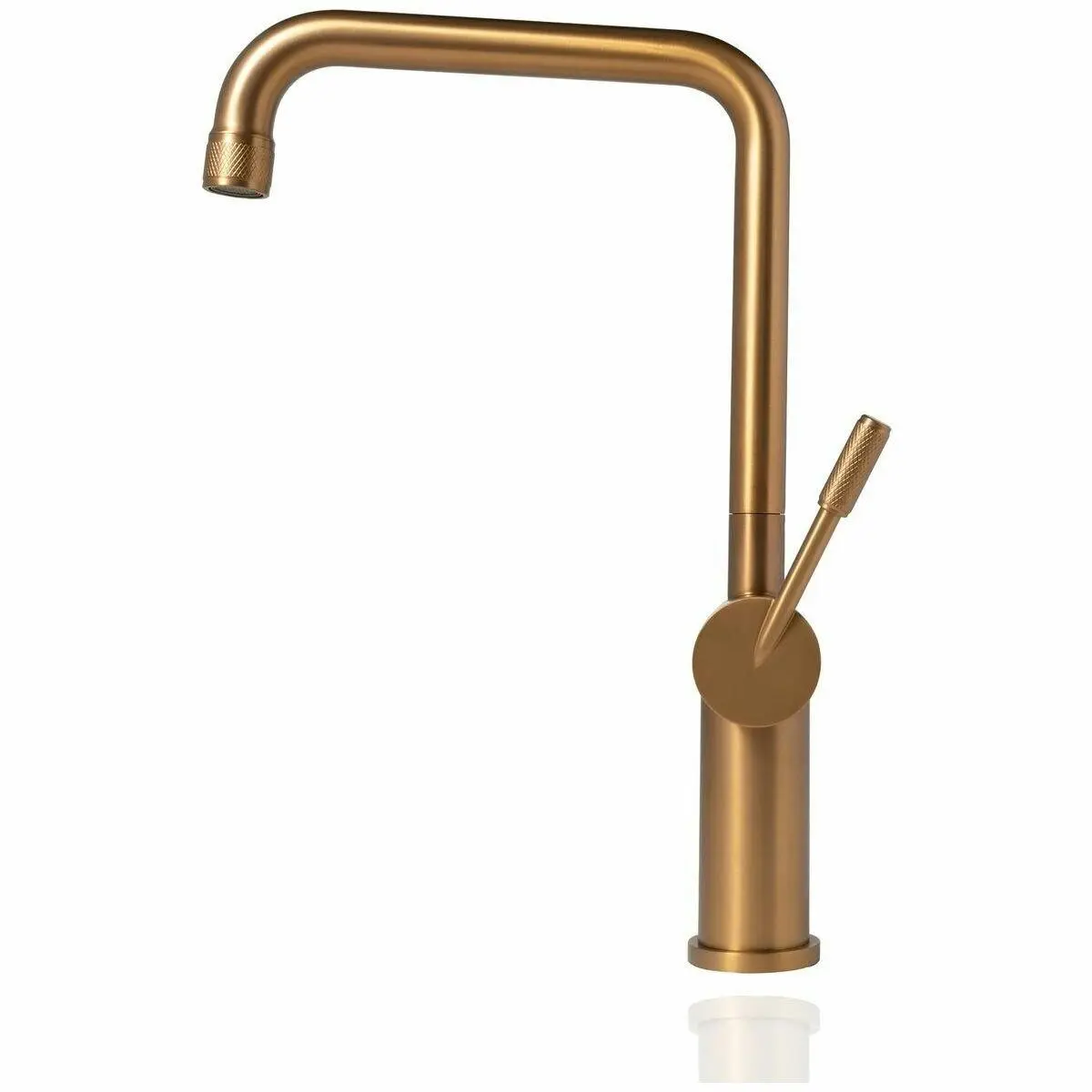 Titan Essentials Squareneck Kitchen Mixer Tap - Brass