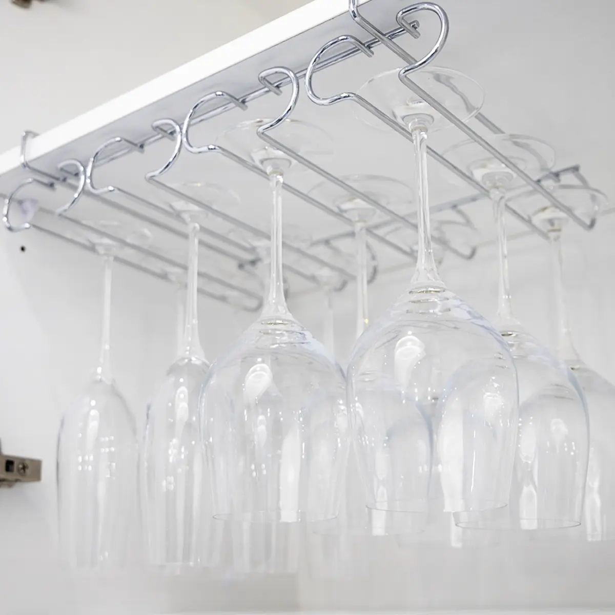 BARTENDER UNDERSHELF 4 RAIL STEMWARE RACK - Home & Garden