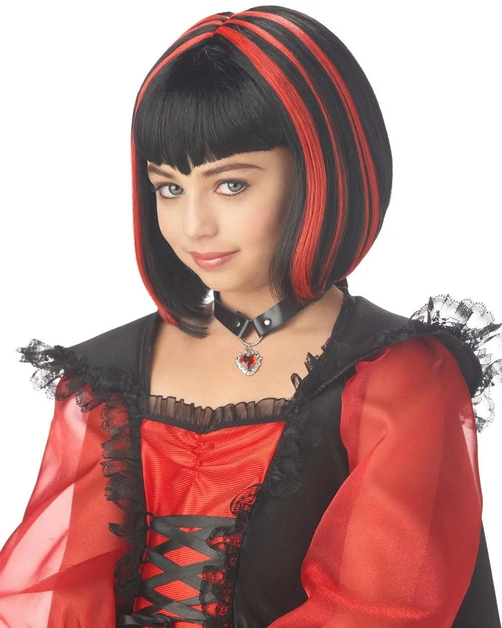 Vampire Red Girls Wig - Fashion