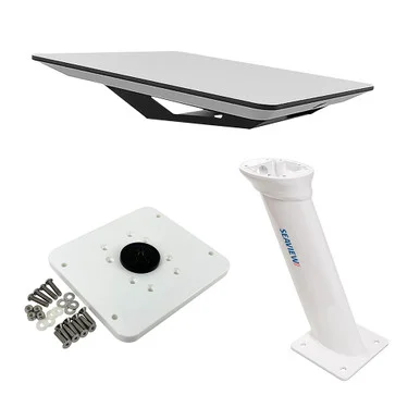 Kvh 72-1048-SV16 Starlink Flat Panel Kit W/16" Seaview Pedestal Mount & Adastlka Starlink Top Plate