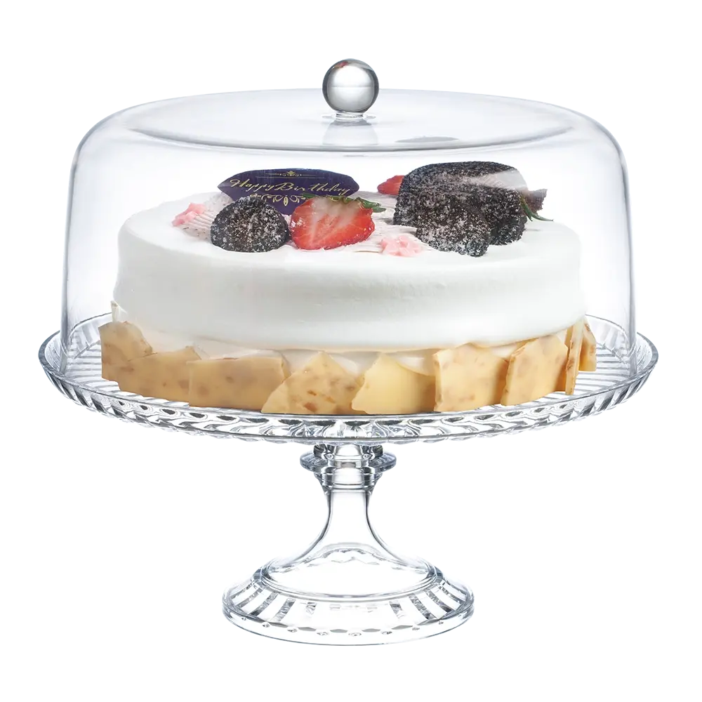 PIZZAZZ FOOTED CAKE DOME SET - Home & Garden