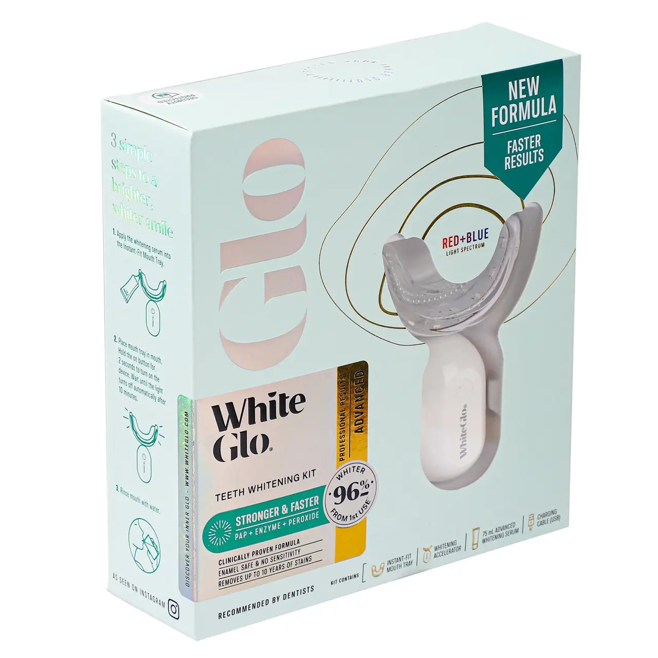 White Glo Advanced Teeth Whitening Kit - Health