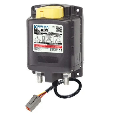 Blue Sea Systems 7717100 Blue Sea 7717100 Ml-rbs Remote Battery Switch With Manual Control Auto Release & Deutsch Connector - 24v