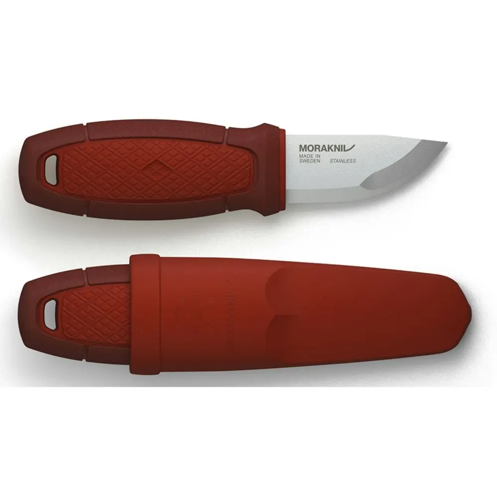 Morakniv Eldris Stainless Steel Outdoor Knife + Sheath | Red YKM12648 - Sports & Outdoor
