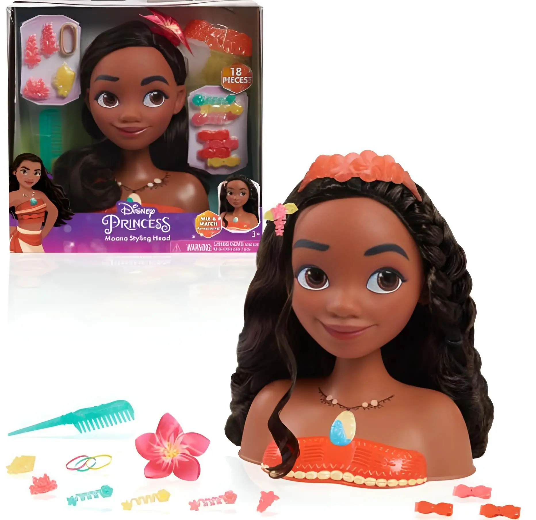 Disney Princess Moana Styling Head - Toys & Games