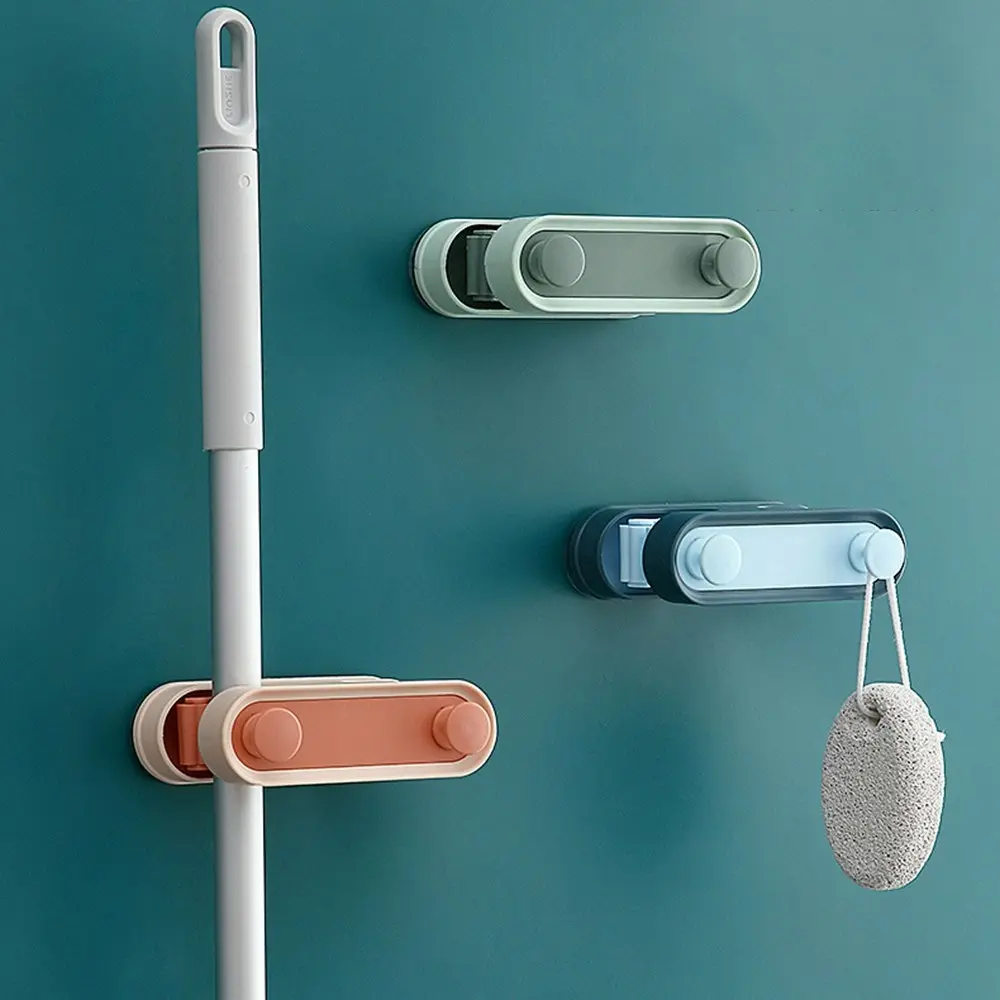 3 Pcs Wall Mount Mop Hook Mop Hanger Mop Storage Rack Broom Storage Rack - Home & Garden