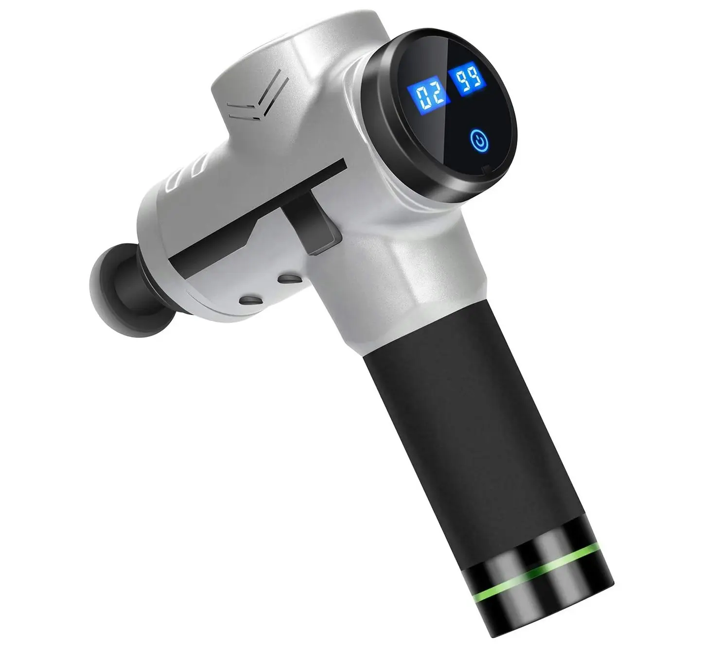 TODO Massage Gun Electric Massager 6 Speed 4 Heads Deep Muscle Tissue Relaxation - Beauty