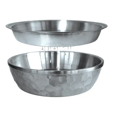 Toadfish 8073 Seafood Bowl - 12" - Stainless Steel - 2 Layer Serving Bowl