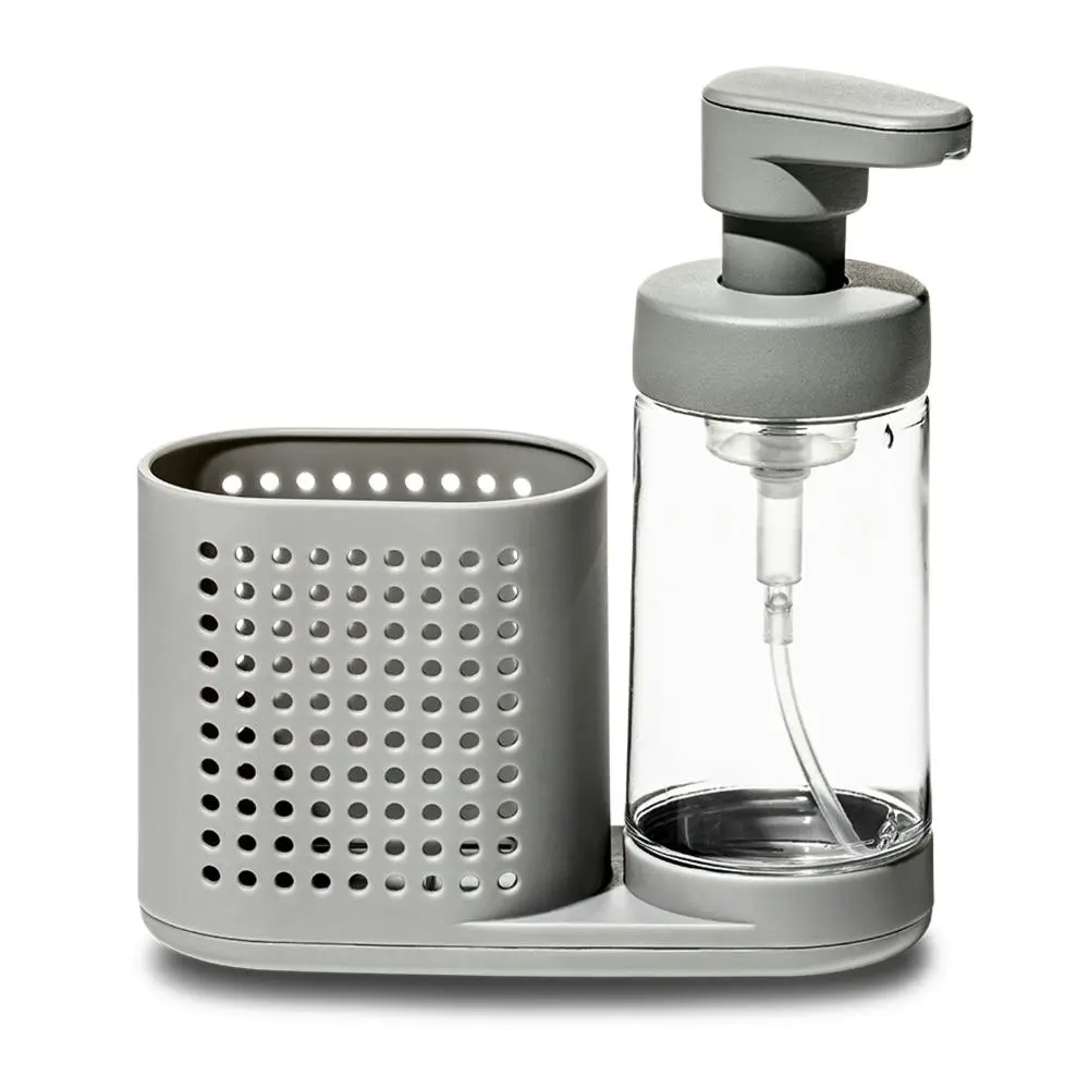 Madesmart Foaming Soap Station Dishwashing Dispenser/Compartment 296ml Grey - Home & Garden