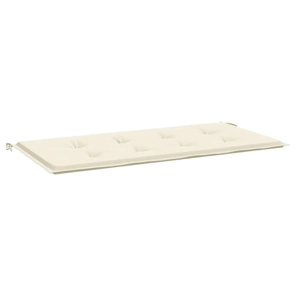 Garden Bench Cushion Cream 120x50x3 cm Oxford Fabric 43198 - Home & Garden