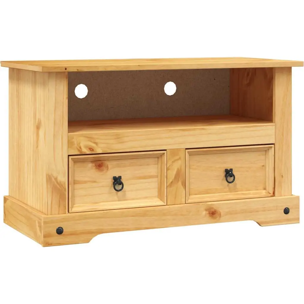 TV Cabinet Mexican Pine Corona Range 91x43x56 cm 243738 - Furniture