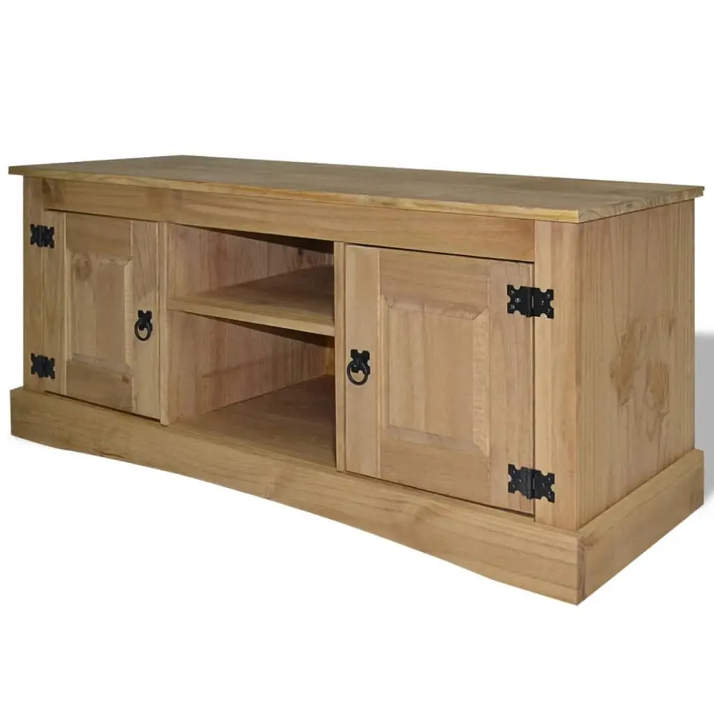 TV Cabinet Mexican Pine Corona Range 120x40x52 cm 243740 - Furniture