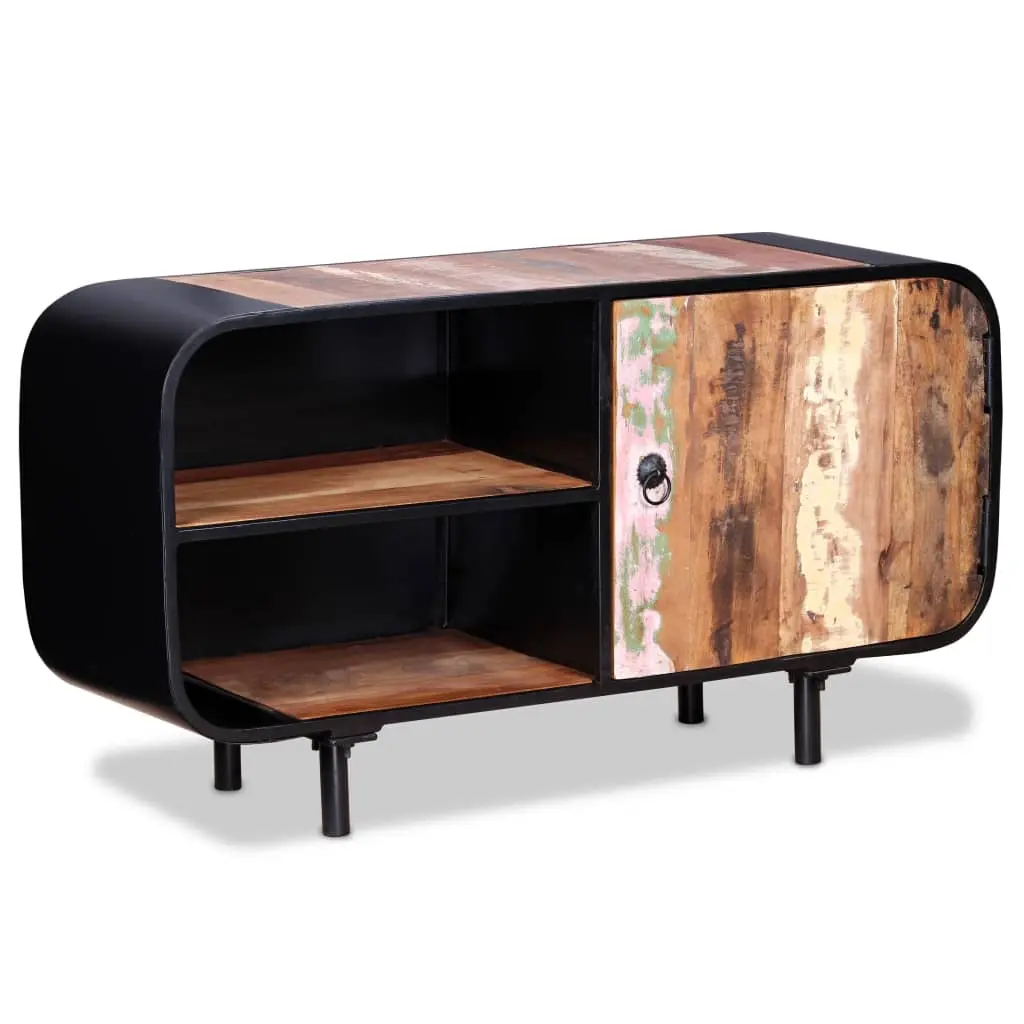TV Cabinet Reclaimed Wood 90x30x48 cm 243982 - Furniture