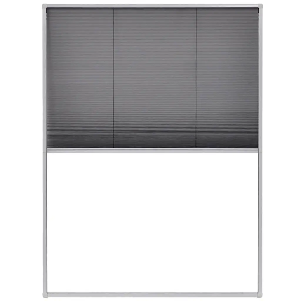 Plisse Insect Screen for Windows Aluminium 60x80 cm 142610 - Home & Garden
